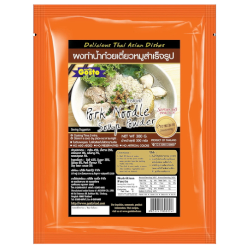 GOSTO - Noodle Soup Powder Pork