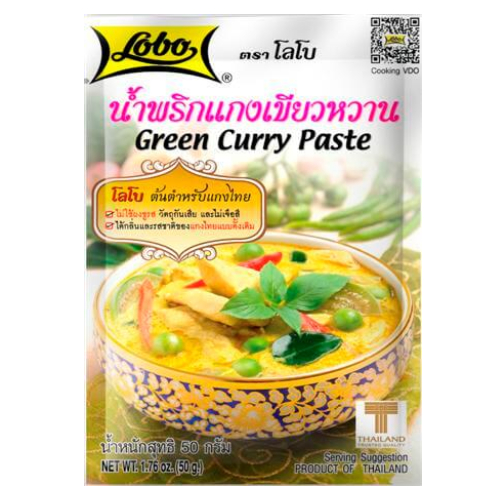 LOBO - Green Curry paste - P&acirc;te de Curry Vert - Keng Kio Waan